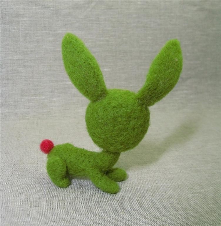 Green Retro Bunny  made to order