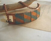 Oxidized Turquoise Bracelet