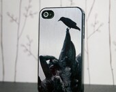 iPhone Case - Crow on an Angel Statue Photo - iPhone 4 Hard Case, iPhone 5, iPod Touch 4, Samsung Galaxy S3, iPod Touch 5