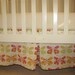 Custom Made Garden Butterfly Crib Skirt