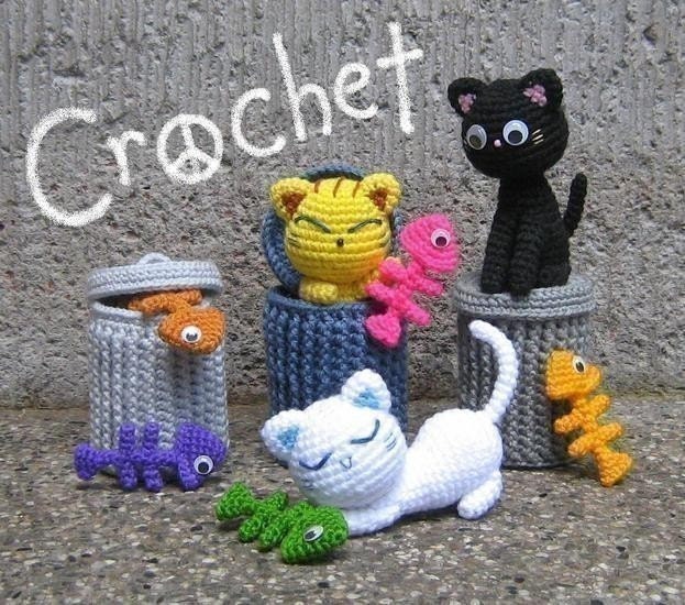 Alley Cats - Amigurumi Pattern - PDF Crochet