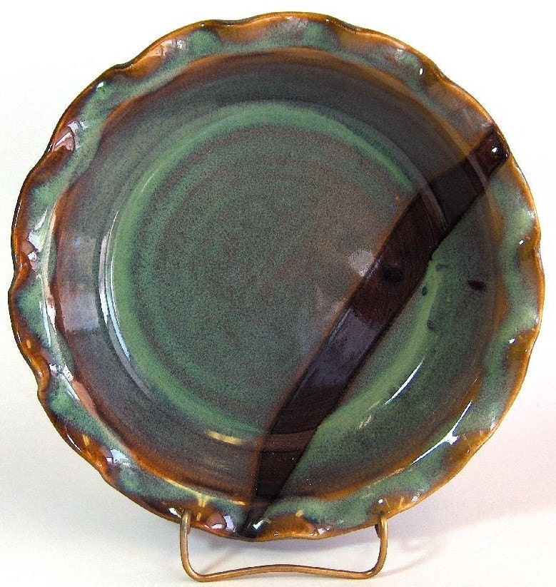 Quiche Pie Plate - Ponderosa Glaze