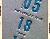 Letterpress Save the Date - LETTERPRESS - Please Save the Date - 100 sets by Invited Ink