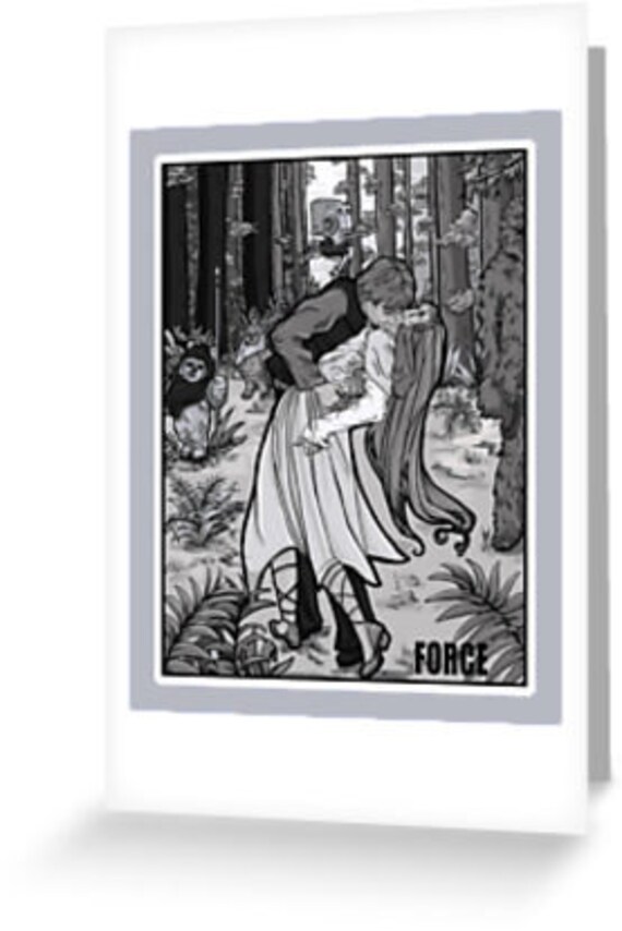 Victory over the Empire on the Endor Moon Notecard