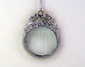 Magnifying Glass Necklace with Bow