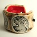 Cameo Ceramic Bracelet, Bangle or Cuff Size 6