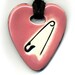 I Love DIY or Safety Pin in Pink