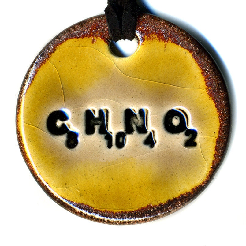 Caffeine Ceramic Necklace in Crackle and Bronze
