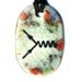 Feynman Diagram Ceramic Necklace in Multicolor Crackle