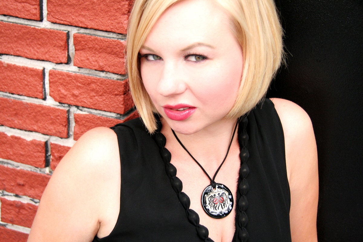 Science. You Don't have to Believe in it For it to be True Ceramic Necklace in Lavender and Blue