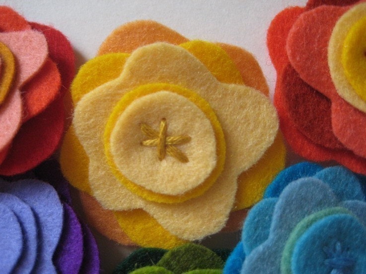mini flower brooches - choose one