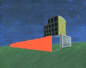 Midnight Landscape / 19x13 print