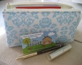 3in1 Organizer Clutch Purse (Damask in Spring)