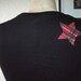 ORGANIC COTTON VEGGIE PUNK vintage fabric appliqued T shirt Recycled fabric