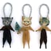 Cat Christmas Tree Ornaments - Stocking Stuffer Under 25 - Pet Lover Hostess Gift