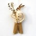 Bunny Rabbit Spun Cotton Ornament - Spring Home Decor - Made to Order