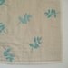 Turquoise Branch Linen Baby Quilt