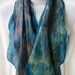 Fall Fashion Collection for Women,Nuno Felted Silk Wool and Bamboo Scarf for Women-Spring Meadow