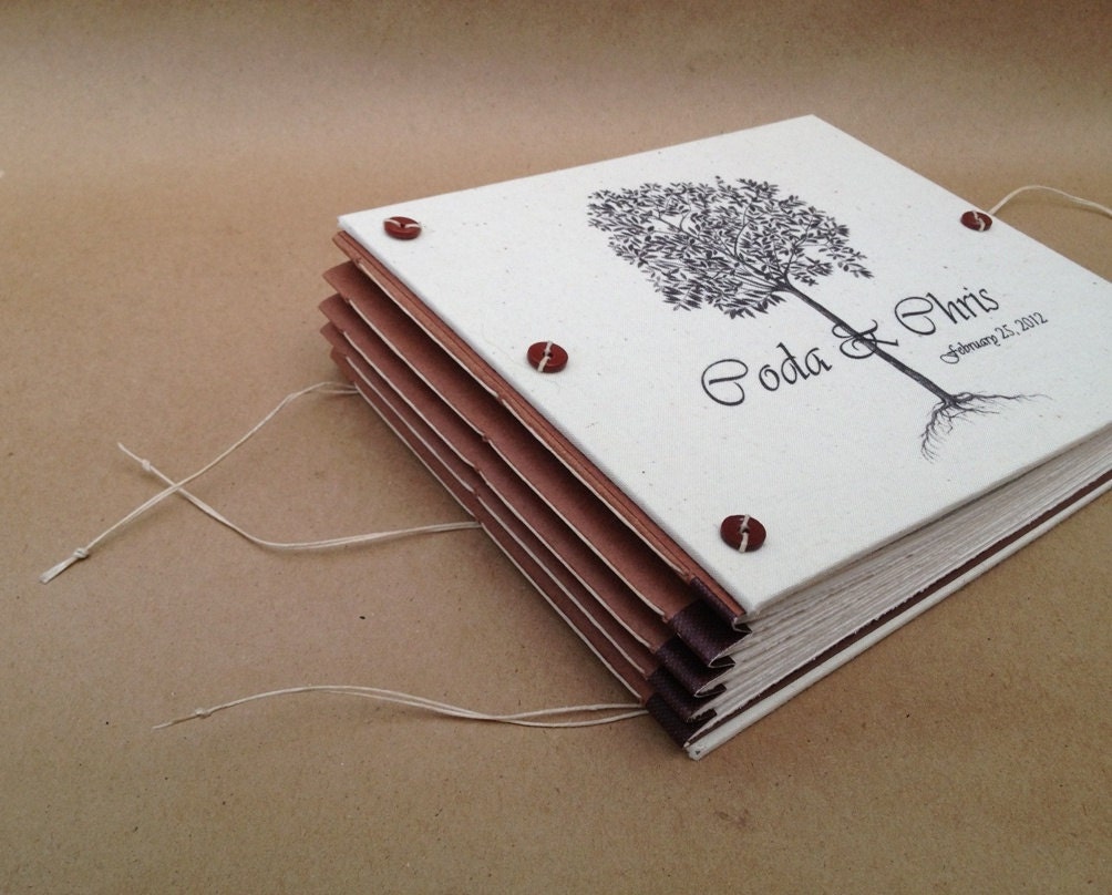 Personalized Wedding Guest Book with Tree or Photo Album - Expandable - Custom Made for You