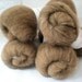Siberian Husky, Shetland wool and silk pinning batts, at least 1 oz., Pupsicle Shetland Tweed