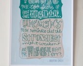 Gandhi Quote - Digital Print Mini Poster