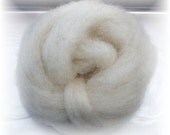 Silver SOFT SHETLAND Wool Roving Spinning Felting Fiber 4 oz