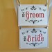 Victorian Bride and Groom Seat Signs Perfect for your wedding