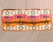 Pink, Orange and White Raffle Ticket Wallet