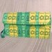 Green and Yellow Raffle Ticket Clutch
