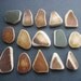 15 pieces of beach pottery M36