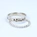 Personalized Rings - Engagement Anniversary Promise Ring - Stacking Bands - handstamped - Marry Me or Marry Me Again