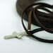 Silver Cross Bracelet on Brown Leather - Wrap Bracelet or Neckace - Rustic - Recycled EcoFriendly - My everyday favorite faith statement