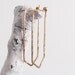 no. 430 - hammered brass quartz hoop earrings