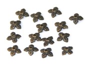 Antiqued brass plated  bead cap 8mm - 100 pcs