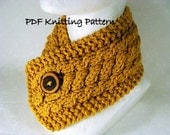 Triple Cable Neckwarmer - PDF Knitting Pattern