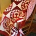 Lap or Twin Quilt New York Beauty In Red And White