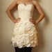 SALE--Amanda- Eco Friendly Wedding/Reception/Special Occasion Dress, Made from Recycled Materials