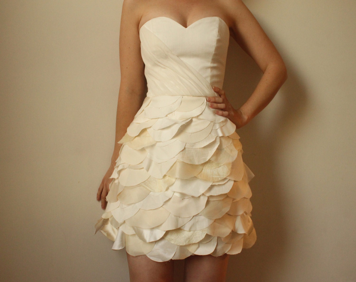 SALE--Amanda- Eco Friendly Wedding/Reception/Special Occasion Dress, Made from Recycled Materials
