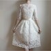 Ellie--2 Piece, Lace and Cotton Wedding Dress--Etsy Exclusive--Reserved for Laura van Grinsven