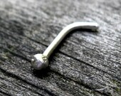 Nose Bud NOT Rose bud -  sterling silver nose stud tiny silver nose ring