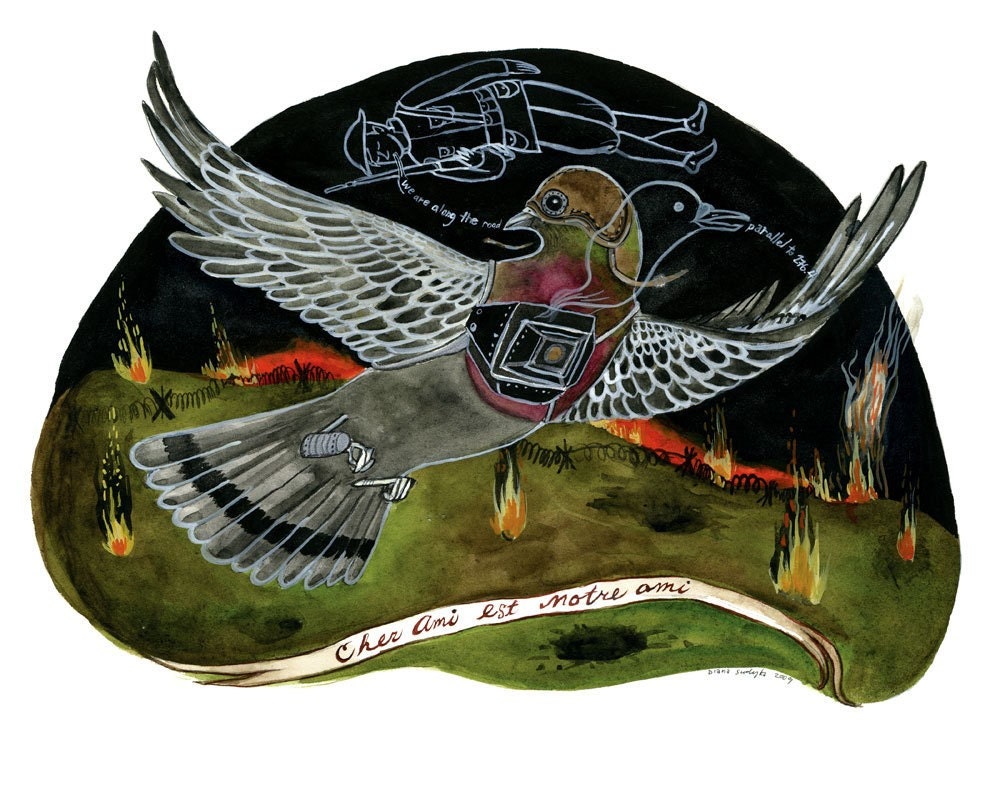SALE -"Cher Ami" Limited Edition Archival Inkjet Print