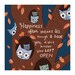 Owl Tree 8x8 digital print of original illustration