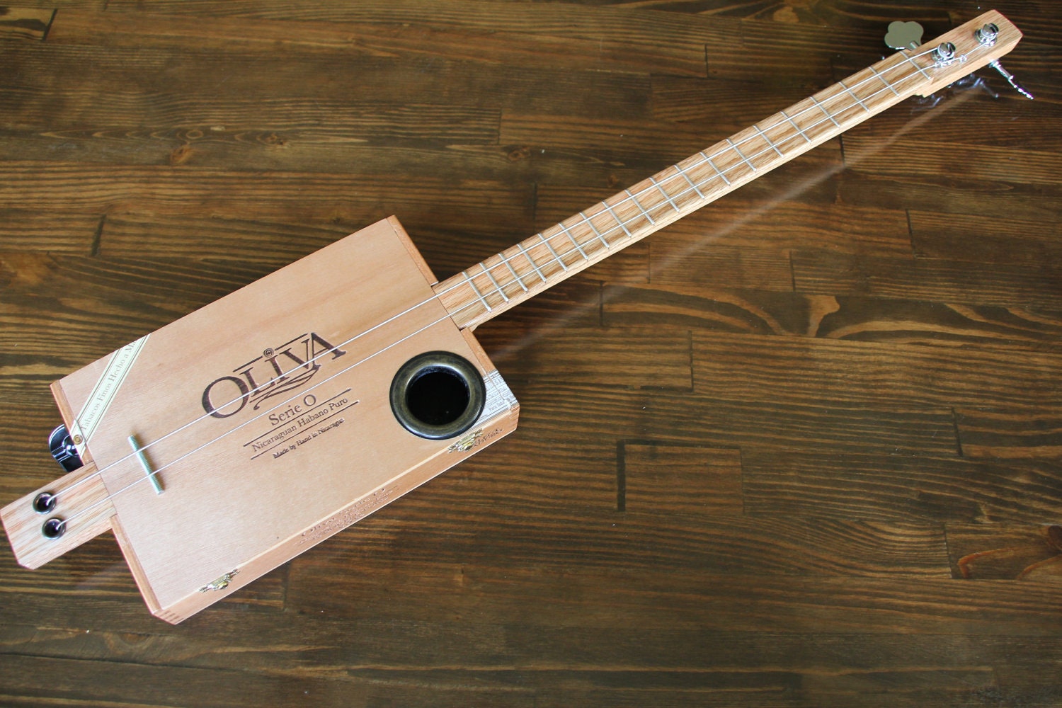 Cigar Box Bass Guitar, 2 String