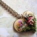 Magical Mushroom Fairy Necklace III Faerie Fay Fae Faerie Realm Fantasy Nature Mystical Jewelry Pendant Simple Love Flowers Resin Statement