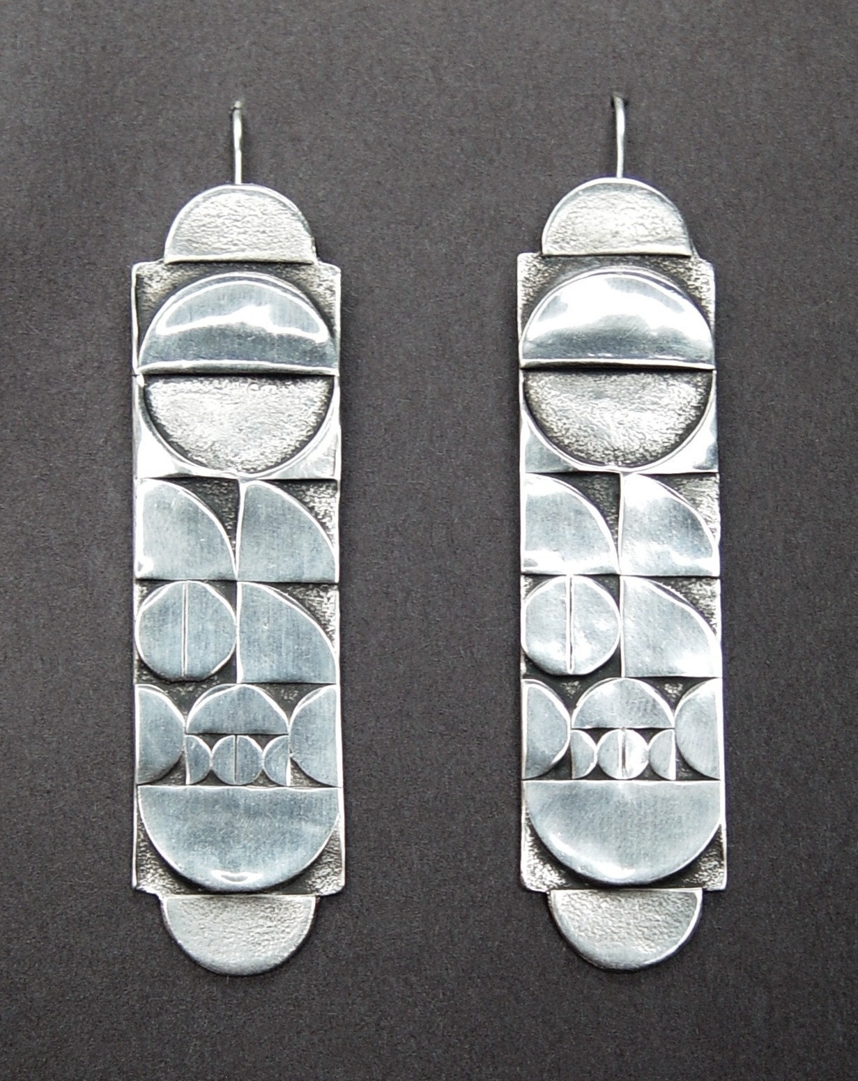 Bold Retro Mod 1960s style earrings MOD FAB