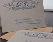 Sale - Lo Fi Skateboard Gocco Art Card 5-Pack