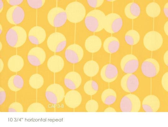 Amy Butler Fabric Gold Pink Martini Midwest Modern Line 1 yard More Available
