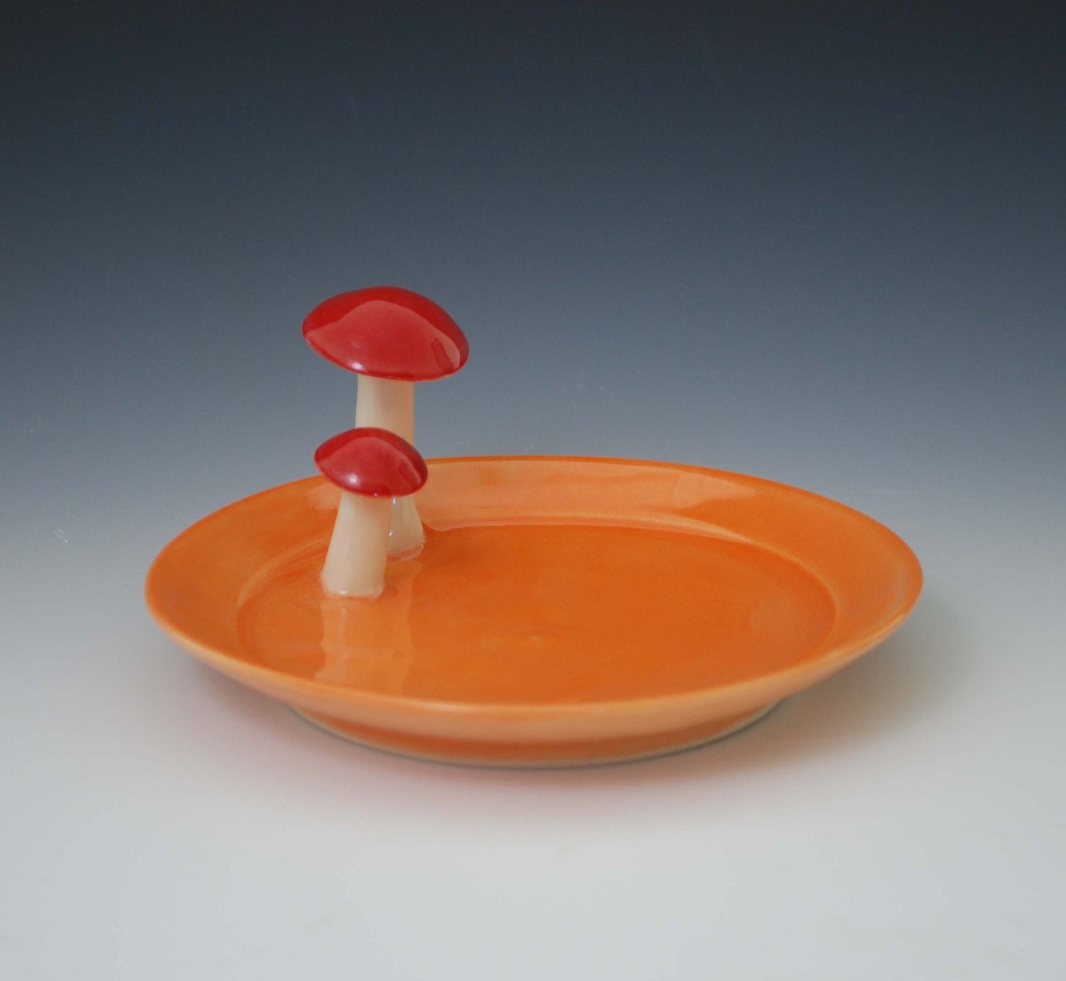 Mushroom Dish in Tangerine
