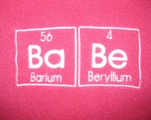 Chemistry BABE Scarf in Dark Pink Science Geek keeps warm Winter Fleece Scarves