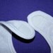 LOVE Redwork embroidered on a White baby bib  with Purple thread Polka Dot Heart for Infant or Toddler